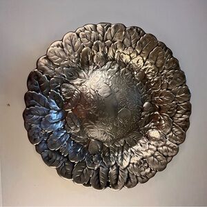 Vintage Reed X Barton Silverplated 14" Plate Platter Embossed Strawberries #115